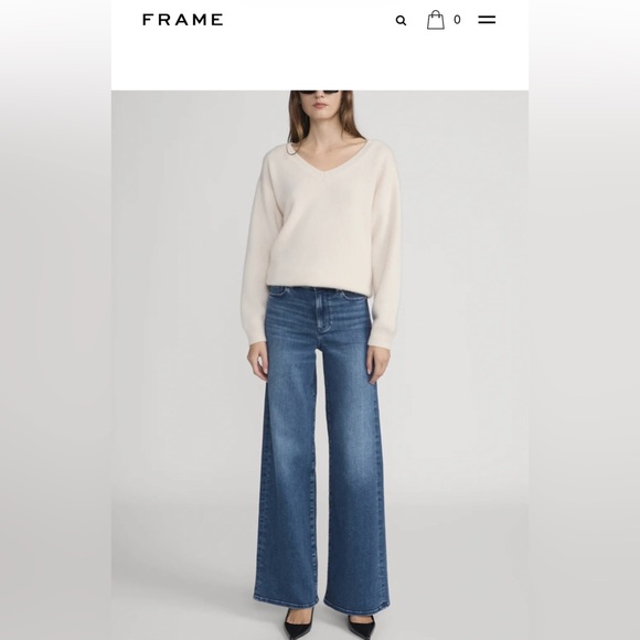 Frame Le Slim Palazzo Jeans - Picture 3 of 7